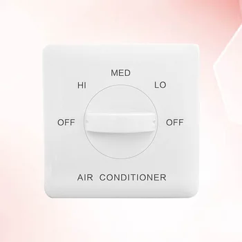 1 Pc Speed Controller White Three-speed Fan Coil ABS Speed Controller Control Switch for Central Air Condition Panel Pipe Fan Ho
1 Pc Speed Controller White Three-speed Fan Coil ABS Speed Controller Control Switch for Central Air Condition Panel Pipe Fan Ho