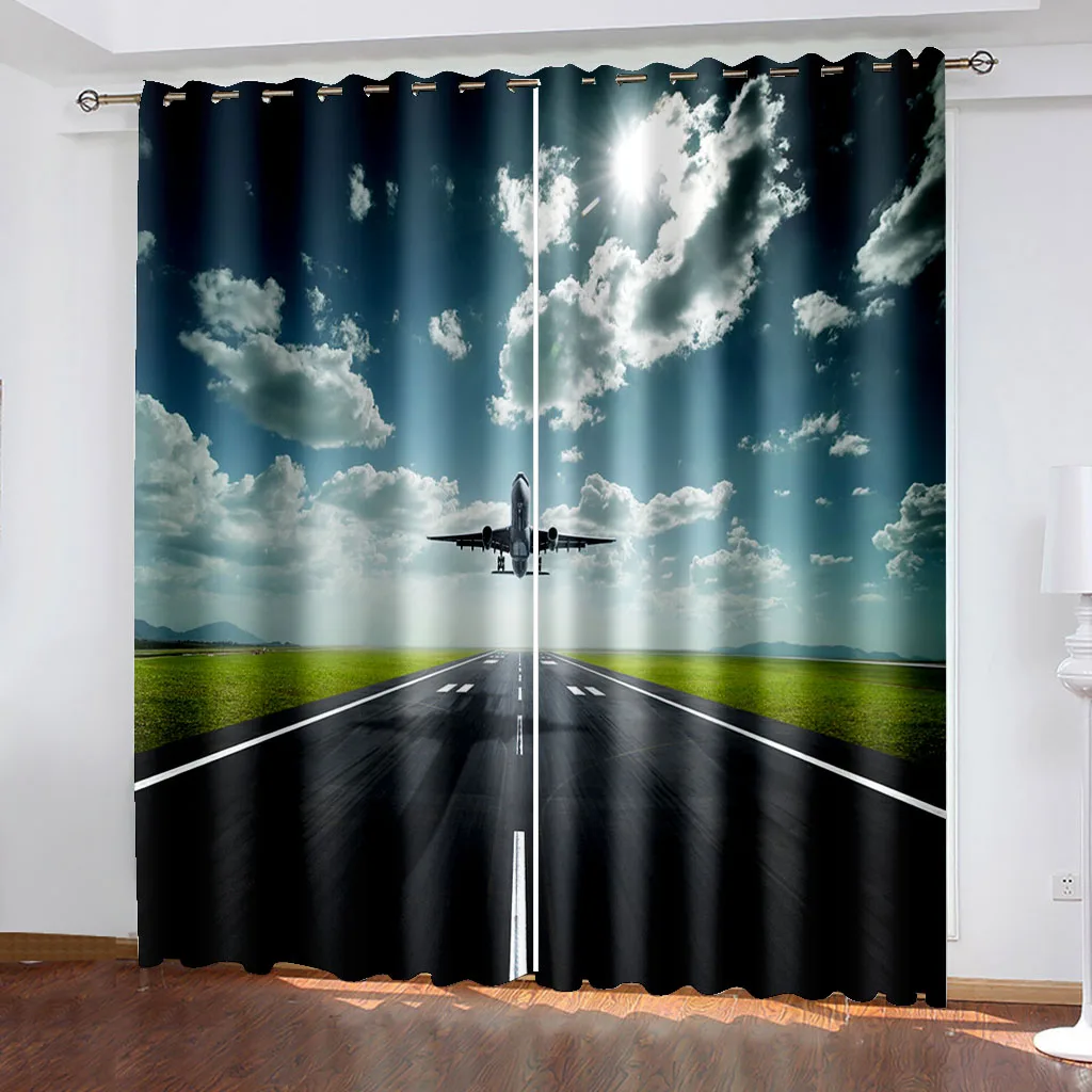 Room Blackout Curtains Airplane Flying Darkening Window Curtains for Living Room Bedroom Drapes Decor(2 Panels) Cotinas De Sala
Room Blackout Curtains Airplane Flying Darkening Window Curtains for Living Room Bedroom Drapes Decor(2 Panels) Cotinas De Sala