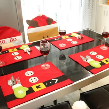 Christmas Stocking Placemat Knife And Fork Mat Christmas Decorations For Family Banquet Kitchen Crafts Supplies 
Christmas Stocking Placemat Knife And Fork Mat Christmas Decorations For Family Banquet Kitchen Crafts Supplies