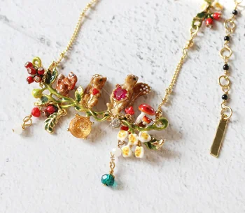 2020 Promotion Top Fashion Moana Choker Kolye Enamel Glaze Three Little Squirrel Mushroom Timbo Berries Pearl Necklace
2020 Promotion Top Fashion Moana Choker Kolye Enamel Glaze Three Little Squirrel Mushroom Timbo Berries Pearl Necklace