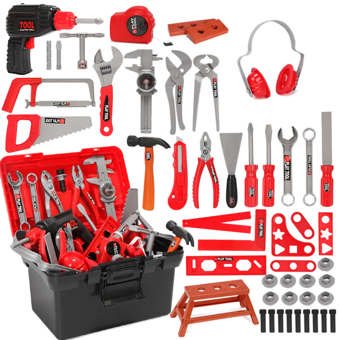 51pcs Children Simulation Repair Tool Kit Tool Sets Pretend Play Educational Toy - Electric Drill + Tool Kit
51pcs Children Simulation Repair Tool Kit Tool Sets Pretend Play Educational Toy - Electric Drill + Tool Kit