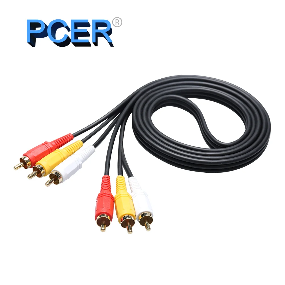 Audio Line Cable 3RCA to 3RCA Male to Male Audio Cable RCA Audio Cable 1.5m 3m 5m for Home Theater DVD TV Amplifier CD Soundbox
Audio Line Cable 3RCA to 3RCA Male to Male Audio Cable RCA Audio Cable 1.5m 3m 5m for Home Theater DVD TV Amplifier CD Soundbox