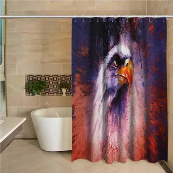 Eagle Precision Custom Shower Curtain Aggressive Animal on Abstract Backdrop Freedom Image Independence Eagle Modern Bathroom
Eagle Precision Custom Shower Curtain Aggressive Animal on Abstract Backdrop Freedom Image Independence Eagle Modern Bathroom
