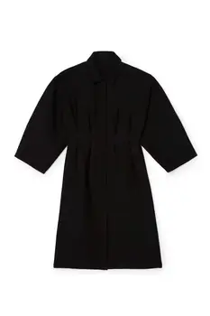 Women's Solid Color Dress Turn-down Collar Three Quarter Sleeve Loose Knee-length Dress
Women's Solid Color Dress Turn-down Collar Three Quarter Sleeve Loose Knee-length Dress