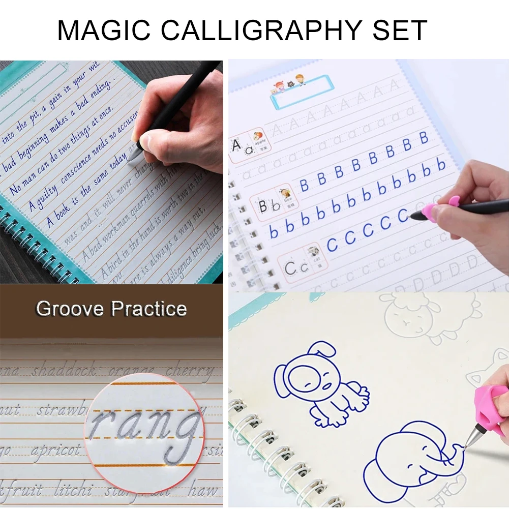 New Magic Calligraphy That Can Be Reused Handwriting Copybook Set for Kid Calligraphic Letter Writing New Arrival
New Magic Calligraphy That Can Be Reused Handwriting Copybook Set for Kid Calligraphic Letter Writing New Arrival