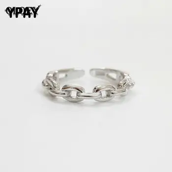 YPAY Authentic 925 Sterling Silver Ring Opening Simple Chain Rings Korea Style Retro Fine Accessories Jewelry Wholesale YMR234
YPAY Authentic 925 Sterling Silver Ring Opening Simple Chain Rings Korea Style Retro Fine Accessories Jewelry Wholesale YMR234