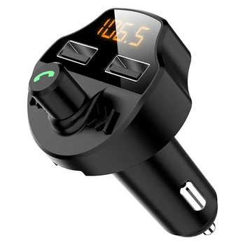 2.1A 5.0 FM transmitter wireless hands-free audio receiver Car Vehicle-mounted Bluetooth MP3 player dual USB Quick Charger
2.1A 5.0 FM transmitter wireless hands-free audio receiver Car Vehicle-mounted Bluetooth MP3 player dual USB Quick Charger