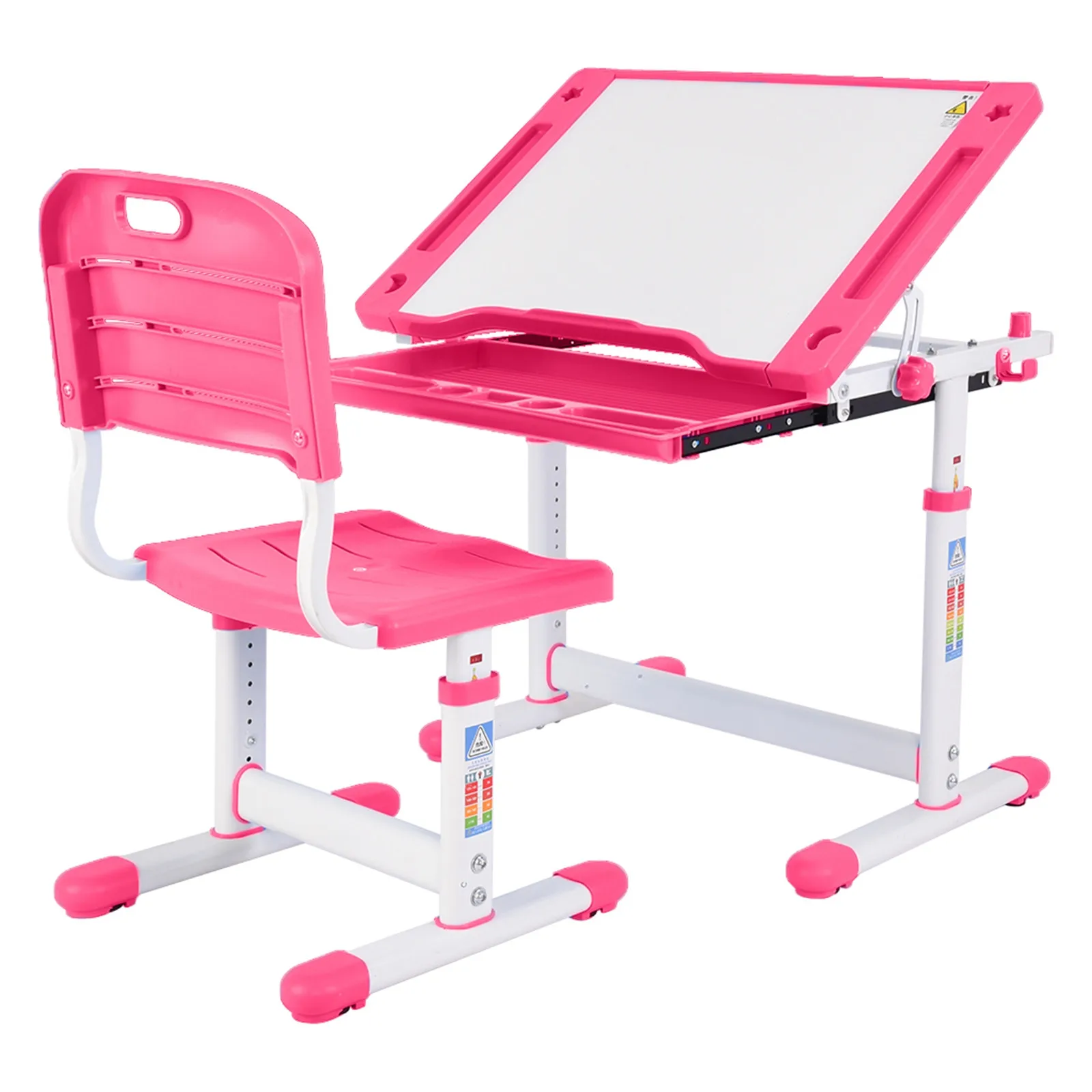 Children Desk Height Adjustable Study Kid Desk And Chair Set Pull Out Drawer Tilted Desktop Student Writing Table Combination E3
Children Desk Height Adjustable Study Kid Desk And Chair Set Pull Out Drawer Tilted Desktop Student Writing Table Combination E3