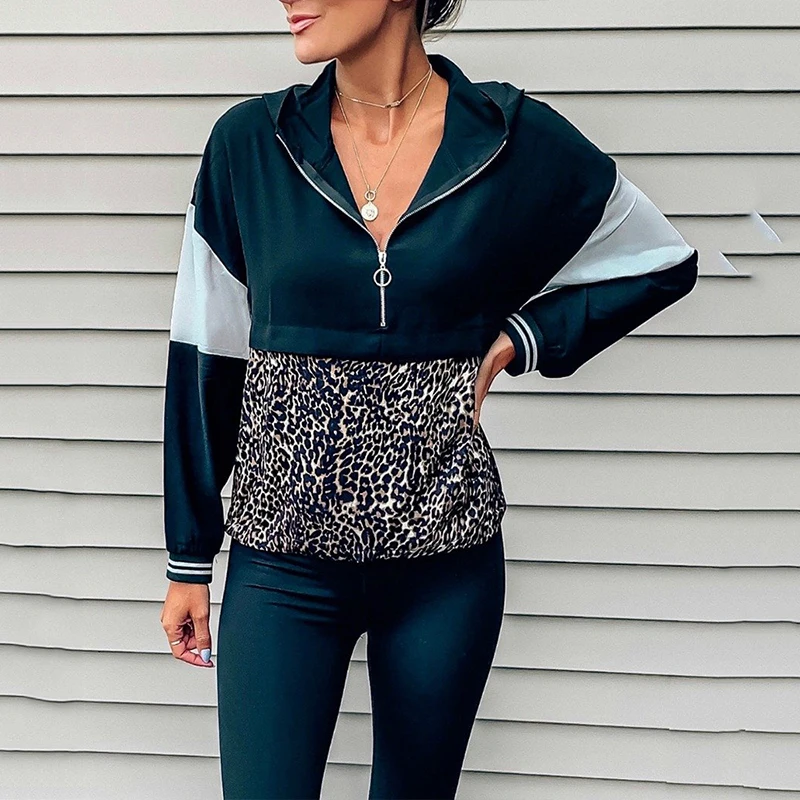 2020 New Fashion Loose Plus Size Sweatshirt Women's Hooded Top Pullover New Leopard Print Patchwork Hoodie Ladies
2020 New Fashion Loose Plus Size Sweatshirt Women's Hooded Top Pullover New Leopard Print Patchwork Hoodie Ladies