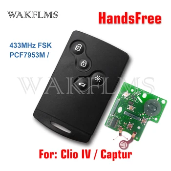 4 Buttons 433MHz PCF7953 Chip Passive Keyless Go / Entry Remote Car Key For Renault Clio IV Clio 4 2009-2017 Captur HandsFree
4 Buttons 433MHz PCF7953 Chip Passive Keyless Go / Entry Remote Car Key For Renault Clio IV Clio 4 2009-2017 Captur HandsFree