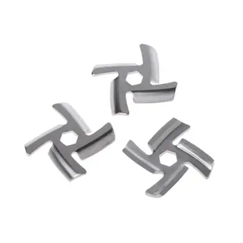 3pcs/set Type 5 Mincer Knife Stainless Steel Anti Rust 4 Blade Hexagon Hole Meat Grinder Parts Fits
3pcs/set Type 5 Mincer Knife Stainless Steel Anti Rust 4 Blade Hexagon Hole Meat Grinder Parts Fits