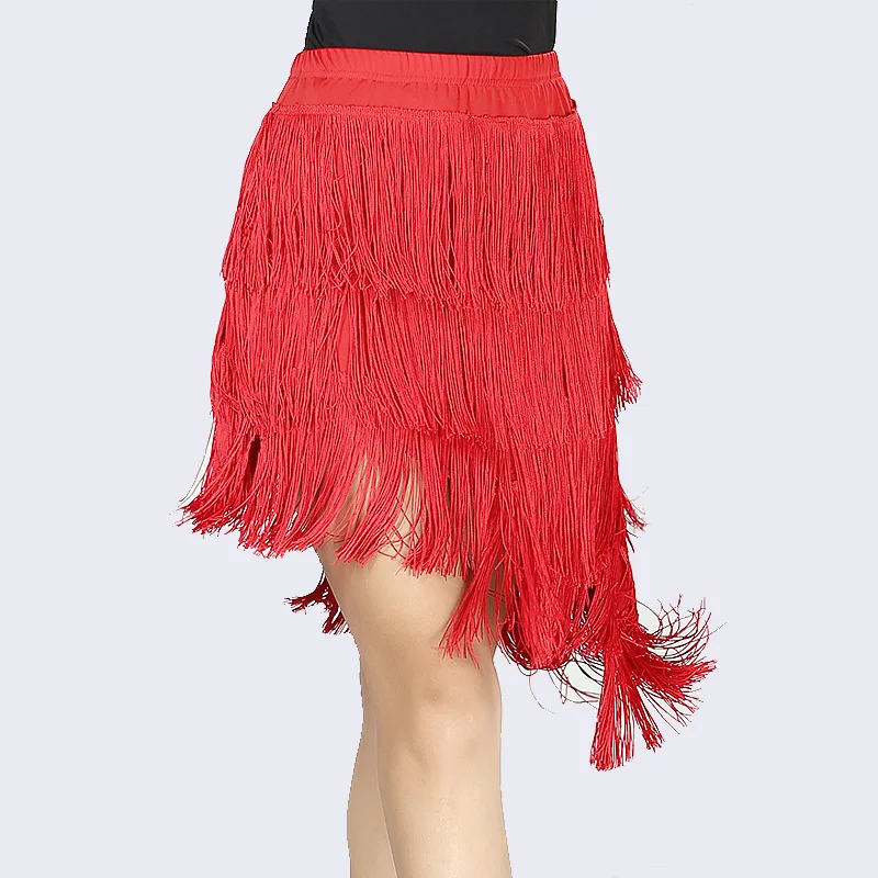Women Asymmetric Latin Dance Skirts Camisa Do Flamengo New Arrival Multi-layer Tasseled Red Skirt Square Performance Samba Skirt
Women Asymmetric Latin Dance Skirts Camisa Do Flamengo New Arrival Multi-layer Tasseled Red Skirt Square Performance Samba Skirt
