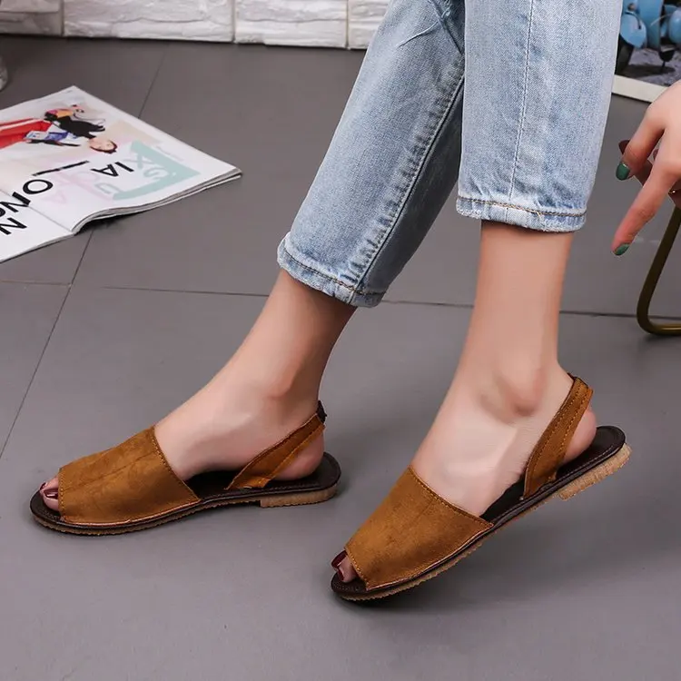 2019 New Style Fish Mouth Peep-Toe Flat Heel Foot Covering Casual WOMEN'S Sandals
2019 New Style Fish Mouth Peep-Toe Flat Heel Foot Covering Casual WOMEN'S Sandals