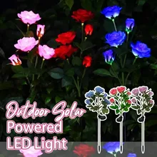 1pc 5 Color LED Solar Power Rose Flower Stake Lights Waterproof Outdoor Garden Path Luminous Sunlight Lamps With Battery
1pc 5 Color LED Solar Power Rose Flower Stake Lights Waterproof Outdoor Garden Path Luminous Sunlight Lamps With Battery