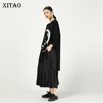XITAO Original Abstract Print T shirt Irregular Harajuku T Shirt Women Spring 2020 New Women Clothes Fashion Tee Spring DMY2744 
XITAO Original Abstract Print T shirt Irregular Harajuku T Shirt Women Spring 2020 New Women Clothes Fashion Tee Spring DMY2744