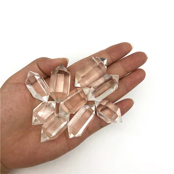 Beautiful 1PC Natural White Quartz Crystal Double Points Wands Rock Obelisk Healing Energy Column Natural Quartz Crystals
Beautiful 1PC Natural White Quartz Crystal Double Points Wands Rock Obelisk Healing Energy Column Natural Quartz Crystals