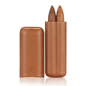 COHIBA Brown Leather Cigar Case Travel Humidor Portable Pocket Cigar Humidor Box Tobacco Tube Holder Fit 2 Cigars
COHIBA Brown Leather Cigar Case Travel Humidor Portable Pocket Cigar Humidor Box Tobacco Tube Holder Fit 2 Cigars