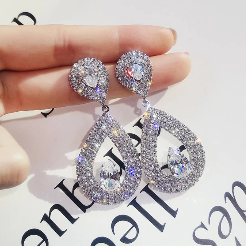 Elegant Long Teardrop Dangle Earrings For Women Statement Rhinestone Drop Earrings Kpop Femme Jewelry
Elegant Long Teardrop Dangle Earrings For Women Statement Rhinestone Drop Earrings Kpop Femme Jewelry