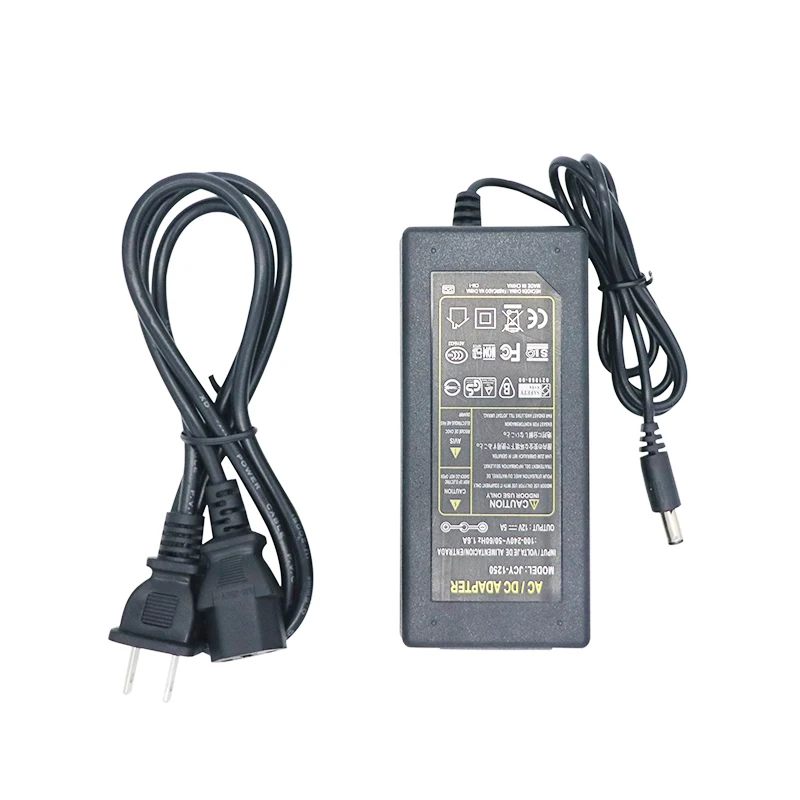 SZYOUMY Hot Sale AC Adapter Ford 12V 5A 60W Power Supply Charger+Cord Cable EU Plug for 5050 3528 SMD LED Light or Monitor CCTV
SZYOUMY Hot Sale AC Adapter Ford 12V 5A 60W Power Supply Charger+Cord Cable EU Plug for 5050 3528 SMD LED Light or Monitor CCTV