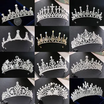 

Wedding Crowns Rhinestone Bride Tiaras Hair Ornaments Wedding Headbands Headpieces Bridal Jewelry Crown Tiara Hair Accessories