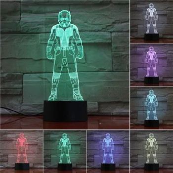 Marvel Avengers 3D LED Night Light Ant-Man 7 Color Changing Lamp Room Decoration Action Figure Toy For Christmas Gift
Marvel Avengers 3D LED Night Light Ant-Man 7 Color Changing Lamp Room Decoration Action Figure Toy For Christmas Gift