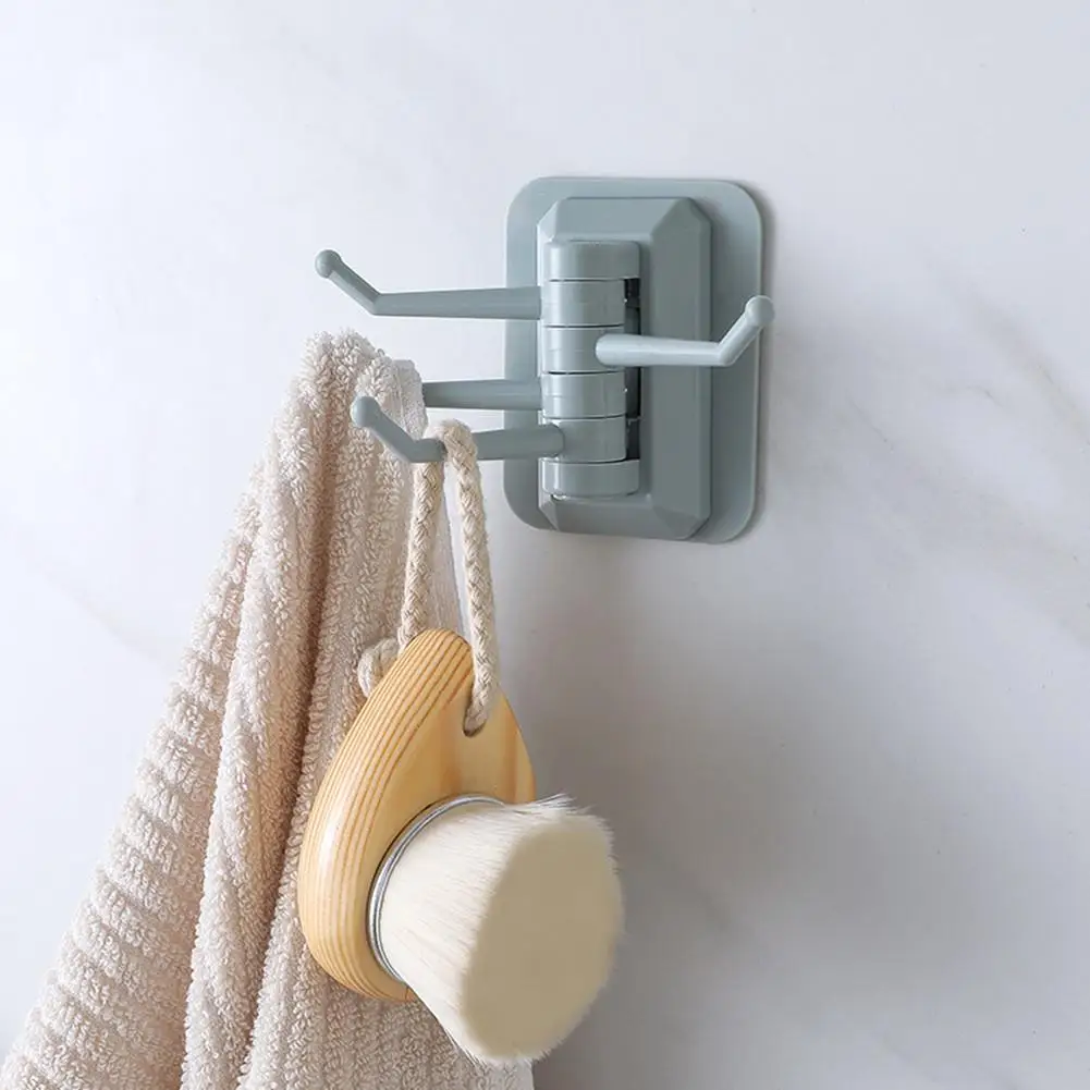 Multi-purpose Rotatable 4 Linked Hooks Kitchen Bathroom Wall Shelf Towel Storage Bracket Non-nail Non-marking Hooks Accessories
Multi-purpose Rotatable 4 Linked Hooks Kitchen Bathroom Wall Shelf Towel Storage Bracket Non-nail Non-marking Hooks Accessories