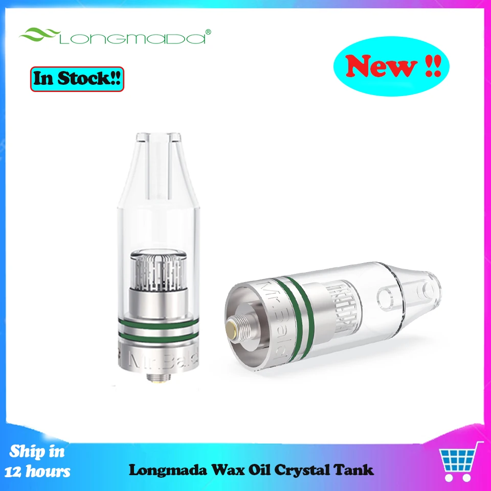 Newest Wax Oil Vaporizer Original Longmada Crystal Atomizer Tank 510 Thread Fence Heating System Wax Oil Quartz Chamber Tank
Newest Wax Oil Vaporizer Original Longmada Crystal Atomizer Tank 510 Thread Fence Heating System Wax Oil Quartz Chamber Tank