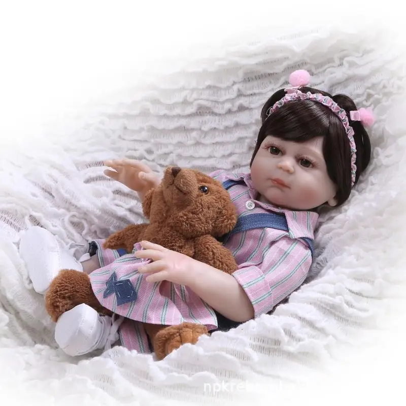 All Silicone Doll Baby 49CM 17inch NPK Doll Bebe Reborn Dolls Girl Lifelike Reborn Doll Fashion Boy Newborn Reborn Babies
All Silicone Doll Baby 49CM 17inch NPK Doll Bebe Reborn Dolls Girl Lifelike Reborn Doll Fashion Boy Newborn Reborn Babies