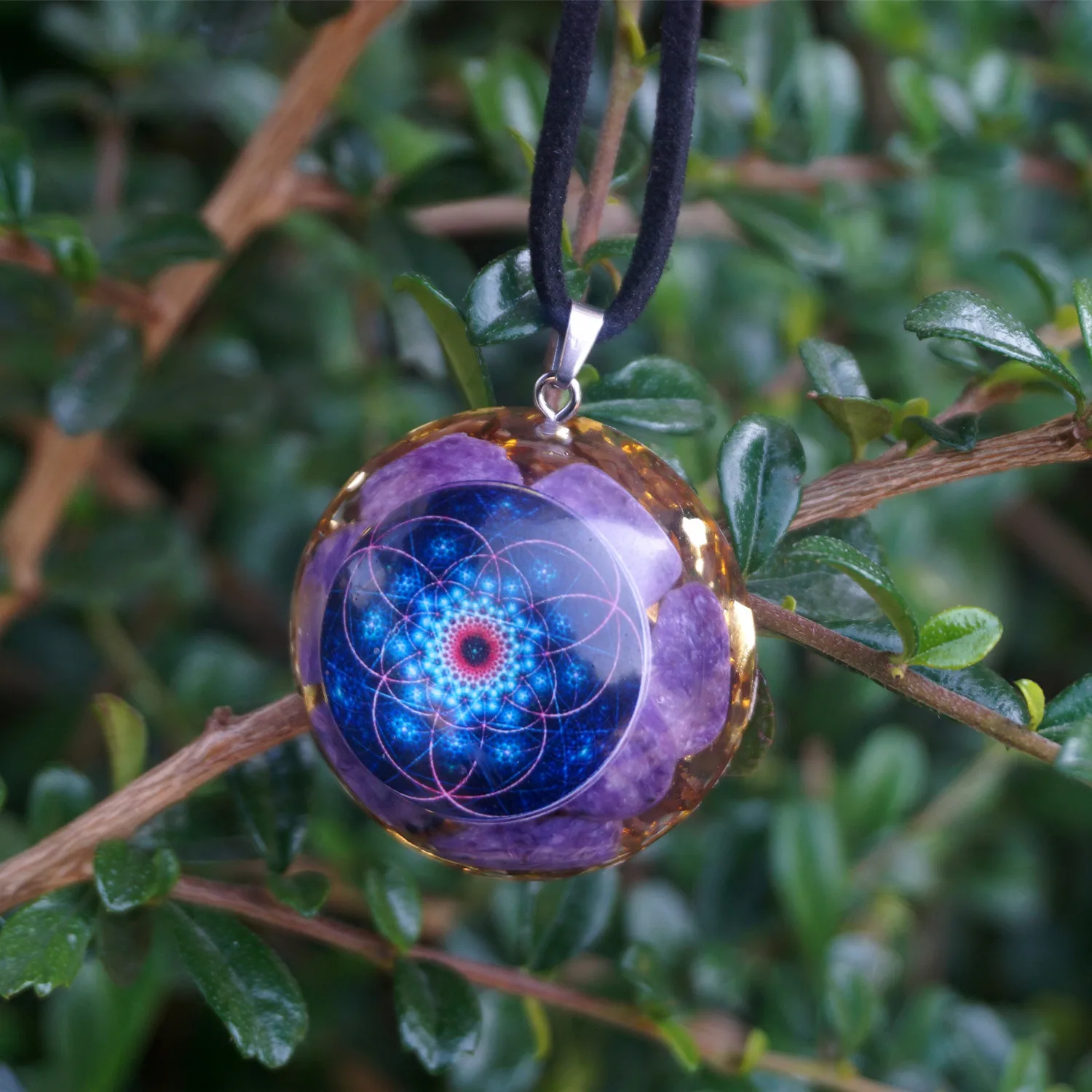 Handmade Orgone Pendant Healing Reiki Meditation Tool Jewelry Orgonite ~charoite Crystal Stone EMF Protection Crystal 1.5inch
Handmade Orgone Pendant Healing Reiki Meditation Tool Jewelry Orgonite ~charoite Crystal Stone EMF Protection Crystal 1.5inch
