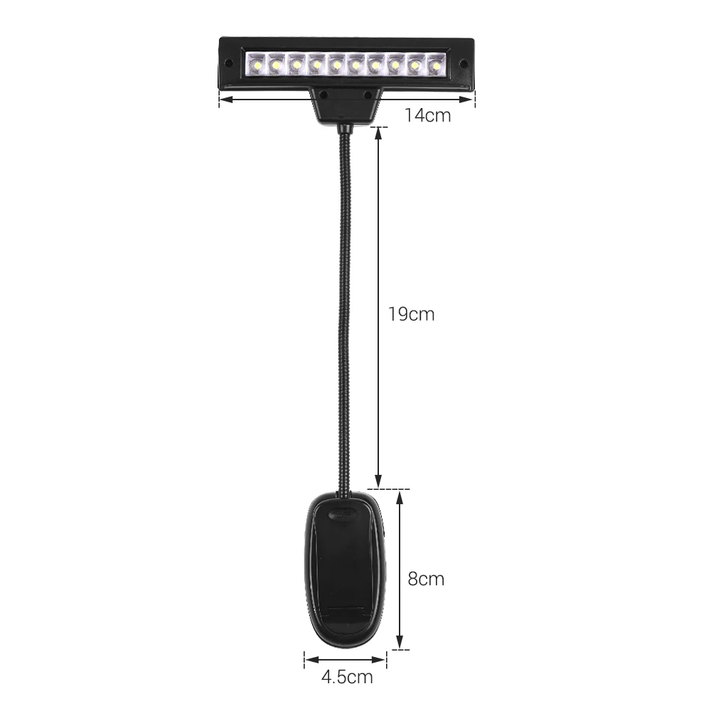 Clip On Music Stand Lights 10 LED Eye Protection Reading Lamp Adjustable Neck USB Table Light Musical Instrument Accessories
Clip On Music Stand Lights 10 LED Eye Protection Reading Lamp Adjustable Neck USB Table Light Musical Instrument Accessories