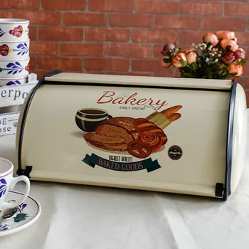 Creative Wrought Iron Bread Box Dustproof Kitchen Baking Bread Box Flip Kitchen Utensils Large Capacity Storage Box Organizer
Creative Wrought Iron Bread Box Dustproof Kitchen Baking Bread Box Flip Kitchen Utensils Large Capacity Storage Box Organizer
