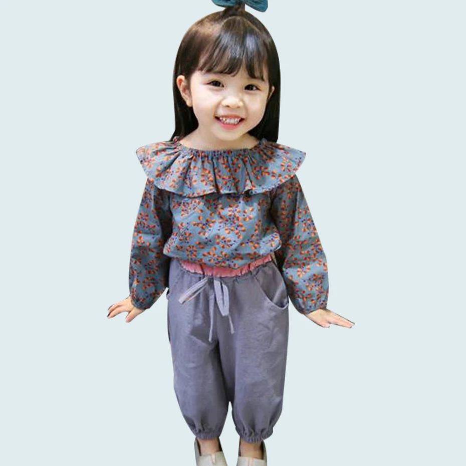 2020 Spring Kids Clothes Girl Floral T-shirt + Pants 2PCS Suit For Girls Ruffle Baby Girl Clothes Fashion Fall Clothes For Girls
2020 Spring Kids Clothes Girl Floral T-shirt + Pants 2PCS Suit For Girls Ruffle Baby Girl Clothes Fashion Fall Clothes For Girls