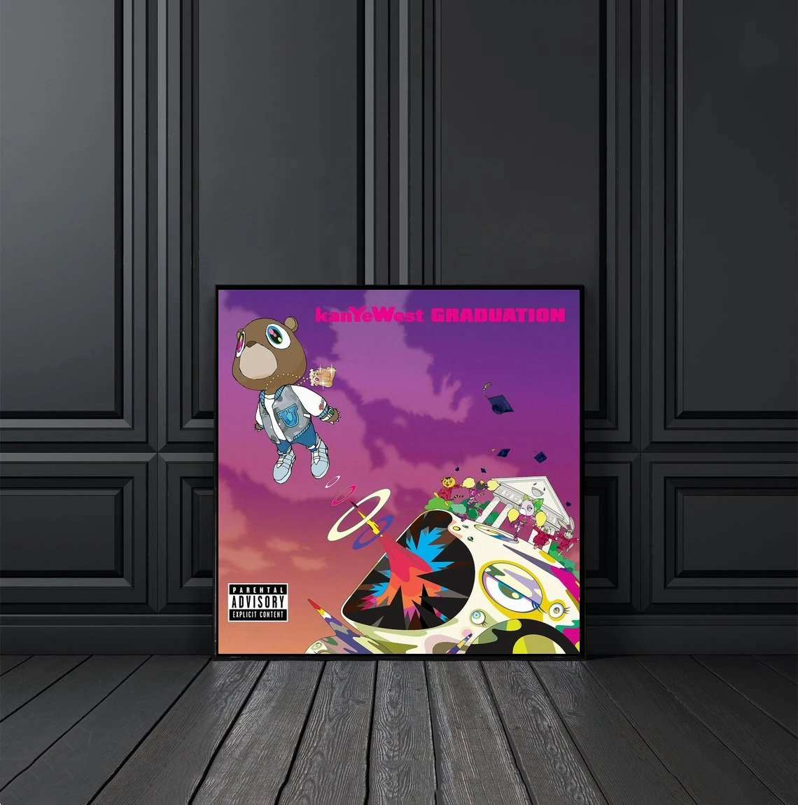 

Альбом для музыки Kanye West Выпускной, постер на холсте, принт рэп, хип-хоп, музыка, звезда