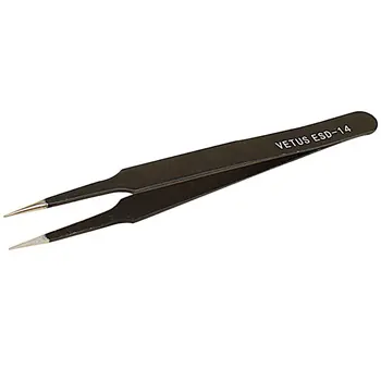 Tweezers Precision ESD Anti-Static Stainless Steel Tweezers Kit with Bag for Electronics Jewelry-Making Laboratory Work
Tweezers Precision ESD Anti-Static Stainless Steel Tweezers Kit with Bag for Electronics Jewelry-Making Laboratory Work