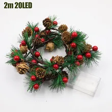 LED String Light Christmas Pine Cones Branch Garland Christmas Tree Light Home Decor Wedding Artificial Plants
LED String Light Christmas Pine Cones Branch Garland Christmas Tree Light Home Decor Wedding Artificial Plants