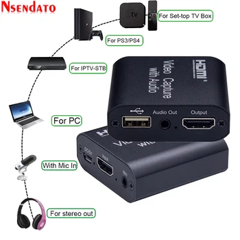 4K 1080P HDMI To USB 2.0 HDMI Video Capture Card With audio Mic Game Recording Box for PC Youtube OBS Live Streaming Broadcast
4K 1080P HDMI To USB 2.0 HDMI Video Capture Card With audio Mic Game Recording Box for PC Youtube OBS Live Streaming Broadcast