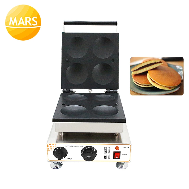 

4 Holes Big Poffertjes Grill Machine 10cm Pancakes Maker Mini Dutch Poffertjes Waffle Maker Machine Baker 220v/110v