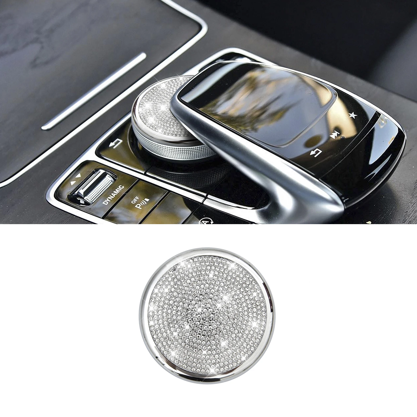 Bling Multimedia Control Knob Emblem Cover Compatible with Mercedes Benz C300 E350 GLC 300 Accessories for Women
Bling Multimedia Control Knob Emblem Cover Compatible with Mercedes Benz C300 E350 GLC 300 Accessories for Women