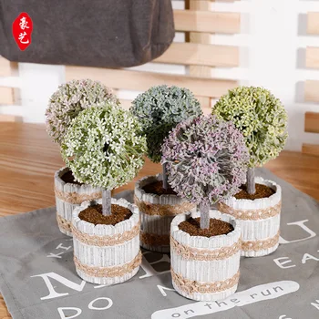 "Lace Bow Potted Plant" Artificial Plant Potted Plant Cement Flowerpot Tree Ball Artificial Green Vegetation Desktop Bonsai
"Lace Bow Potted Plant" Artificial Plant Potted Plant Cement Flowerpot Tree Ball Artificial Green Vegetation Desktop Bonsai