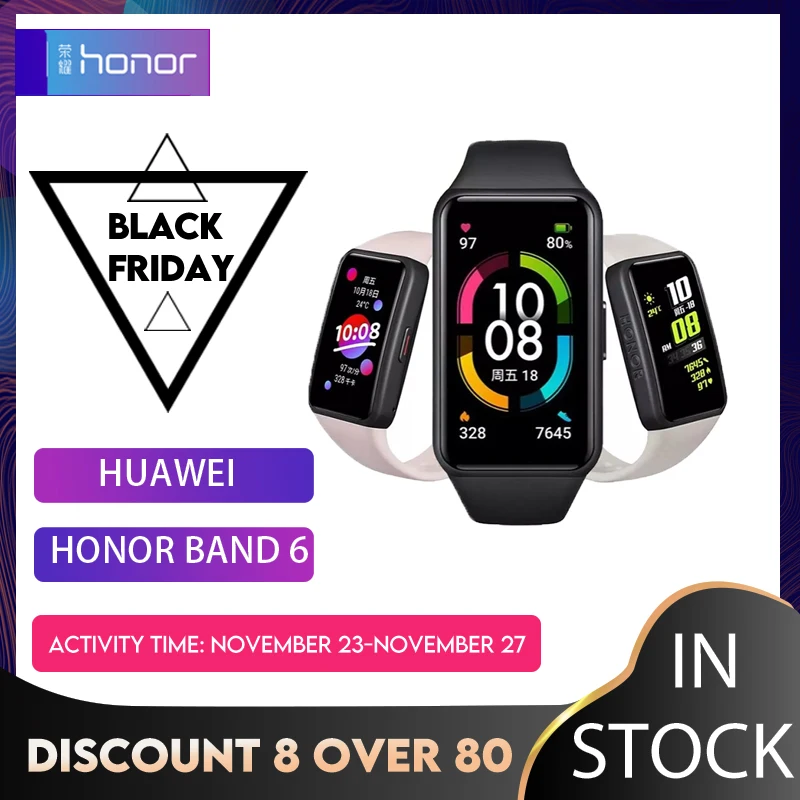 Newest Huawei Honor Band6 Smart Wristband 1st Full Screen 1.47" AMOLED Color Touchscreen SpO2 Swim Heart Rate Sleep In Stock
Newest Huawei Honor Band6 Smart Wristband 1st Full Screen 1.47" AMOLED Color Touchscreen SpO2 Swim Heart Rate Sleep In Stock