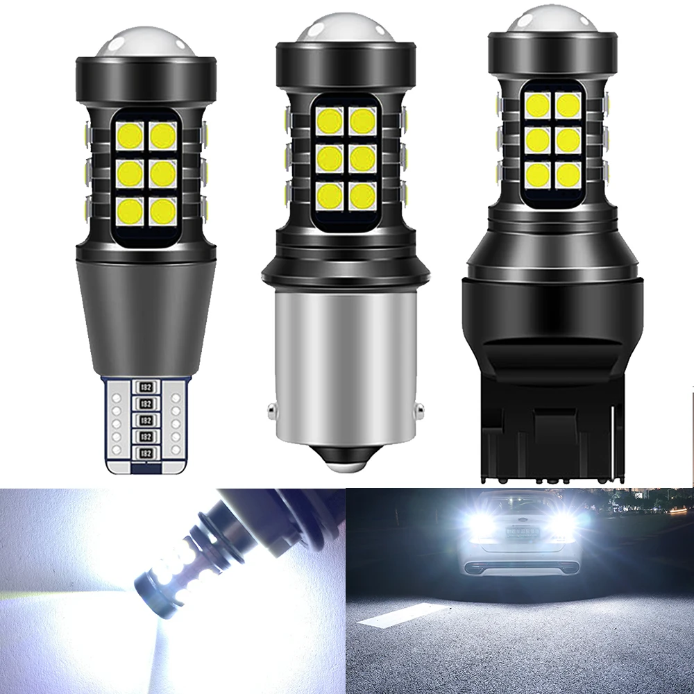 

2X T15 Led Bulb W16W Canbus 921 912 Lamp 2400LM 1156 P21W BA15S 7440 W21W T20 Super Bright Car Reverse Backup Lights 6000K White