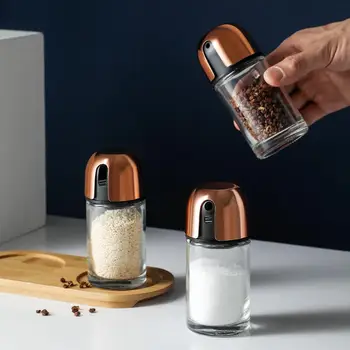 100ML Rotatable Glass Kitchen Gadgets Spice Bottle Seasoning Box Kitchen Spice Storage Jars Transparent Salt Pepper Container
100ML Rotatable Glass Kitchen Gadgets Spice Bottle Seasoning Box Kitchen Spice Storage Jars Transparent Salt Pepper Container