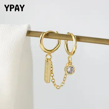 YPAY 1 PC 100% Real 925 Sterling Silver Hoop Earrings for Women Korea Zircon and Letters "LOVE" Pendants Binaural Earring YME682 
YPAY 1 PC 100% Real 925 Sterling Silver Hoop Earrings for Women Korea Zircon and Letters "LOVE" Pendants Binaural Earring YME682