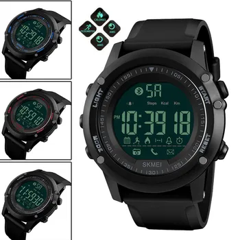 50M Waterproof Sport Digtal Smart Watch Men All Black Military Style Smartwatch Functions Fitness Activity Tracker Call Reminder
50M Waterproof Sport Digtal Smart Watch Men All Black Military Style Smartwatch Functions Fitness Activity Tracker Call Reminder