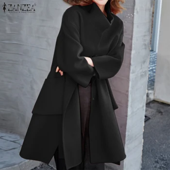 New Fashion Stand Collar Coats Jackets ZANZEA Women Long Sleeve Overcoats Solid Pockets Outwear Loose Casaco Femme Chaqueta 5XL
New Fashion Stand Collar Coats Jackets ZANZEA Women Long Sleeve Overcoats Solid Pockets Outwear Loose Casaco Femme Chaqueta 5XL