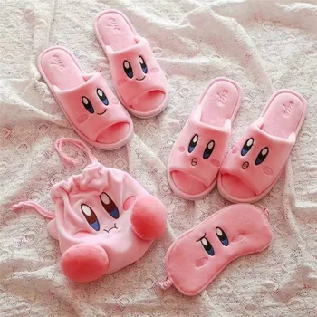 Anime Cartoon Pink Plush Slippers Creative Eyes Mask Crossbody Storage Bag Winter Keep Warm Women Indoor Home Soft Stuffed Shoes 
Anime Cartoon Pink Plush Slippers Creative Eyes Mask Crossbody Storage Bag Winter Keep Warm Women Indoor Home Soft Stuffed Shoes