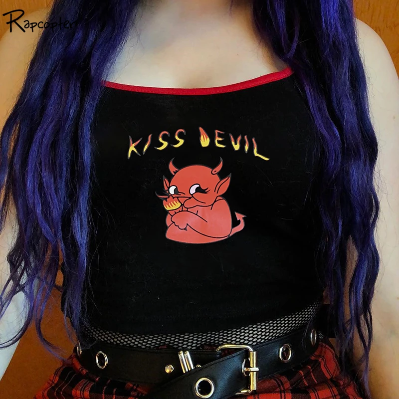 Rapcopter Sleeveless Printed Cute Women Cropped Tops Summer Backless Casual Korean Camis Fashion Cotton kawaii Camisole Ladies
Rapcopter Sleeveless Printed Cute Women Cropped Tops Summer Backless Casual Korean Camis Fashion Cotton kawaii Camisole Ladies