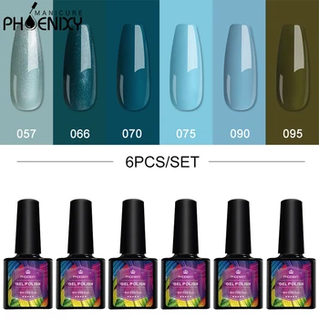 Phoenixy 4/6Pcs 8ml Color Gel Nail Polish Set Colors Semi Permanent Need UV Led Gel Varnish Soak Off Nail Polish Base Top Coat
Phoenixy 4/6Pcs 8ml Color Gel Nail Polish Set Colors Semi Permanent Need UV Led Gel Varnish Soak Off Nail Polish Base Top Coat