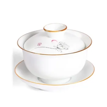 Multiple Styles Ceramic Gaiwan White Porcelain Tea Bowl Cup with Lid Cover Saucer Kit Lotus Teapot Kung Fu Tea Teaware Drinkware
Multiple Styles Ceramic Gaiwan White Porcelain Tea Bowl Cup with Lid Cover Saucer Kit Lotus Teapot Kung Fu Tea Teaware Drinkware