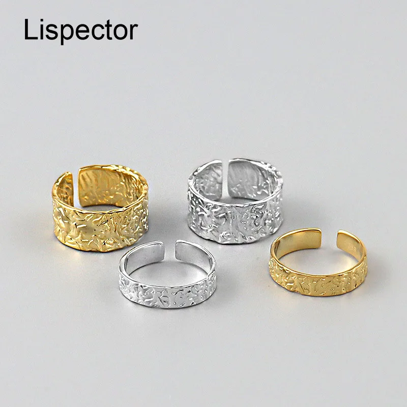 Lispector Simple 925 Sterling Silver Foil Paper Rings for Women Irregular Concave Convex Elegant Open Rings Minimalist Jewelry
Lispector Simple 925 Sterling Silver Foil Paper Rings for Women Irregular Concave Convex Elegant Open Rings Minimalist Jewelry